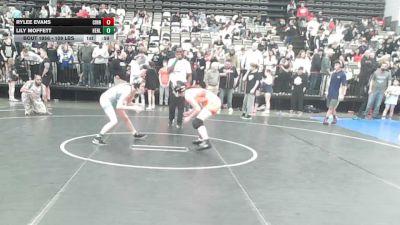 109 lbs Consolation - Rylee Evans, Cinnaminson vs Lily Moffett, Henlopen Hammers