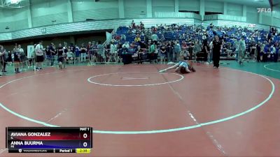 110 lbs Quarterfinal - Aviana Gonzalez, IL vs Anna Buurma, MI