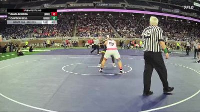 D2-215 lbs Cons. Round 1 - Cayden Bell, Waverly HS vs Juan Acosta, Lowell HS