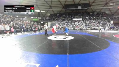 Boys 4A 215 lbs Champ. Round 1 - Jarrett Peck, Kamiakin vs Moe Bilal, Bothell