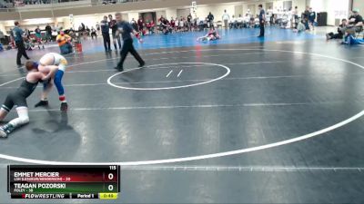 115 lbs Semis & 1st Wrestleback (8 Team) - Teagan Pozorski, Foley vs Emmet Mercier, LSH (LeSueur/Henderson)