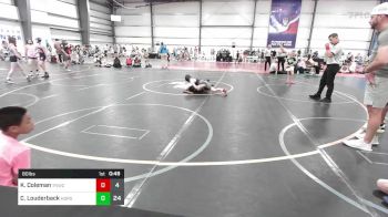 80 lbs Rr Rnd 2 - Kahlil Coleman, Team Nauman vs Colton Louderback, Iron Horse Wrestling Club