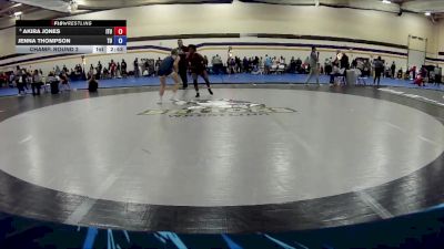 131 lbs Champ. Round 2 - Akira Jones, Indiana Tech University vs Jenna Thompson, Trine University