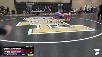 220 lbs Cons. Semi - Gabriel Christensen, Iowa vs Xander Kenworthy, Ankeny Wrestling Club