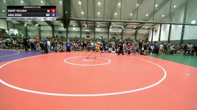105 lbs 5th Place Match - Daisy Villeda, East Idaho Elite vs Aria Wing, Steelclaw Wrestling Club
