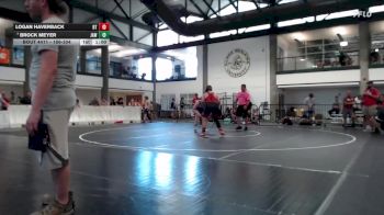 186-204 lbs Cons. Round 2 - Brock Meyer, Jacksonville Area Wrestling vs Logan Haverback, Beardstown Tigers