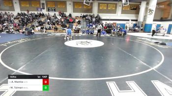 132 lbs Round Of 16 - Aiden Mantia, Ellis Tech vs Miles Tolman, Rockville