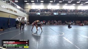 197 lbs Champ. Round 2 - Erick Lopez Alecio, Modesto Junior College vs Nester Arriaga, Fresno City College