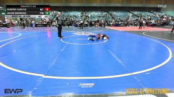 46 lbs 2nd Place - Hunter Carlyle, Mat Demon Wrestling Club vs Jacob Espinosa, Yucaipa Thunder WC