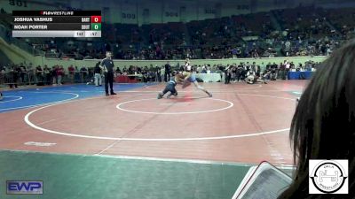 123 lbs Consi Of 16 #1 - Joshua Vashus, Bartlesville JH vs Noah Porter, Southmoore SaberCats Wrestling