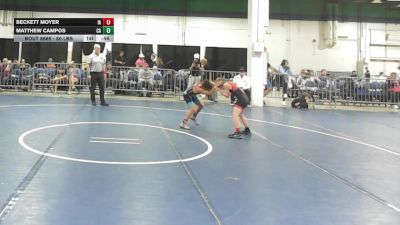 80 lbs Consi Of 8 #1 - Beckett Moyer, IA vs Matthew Campos, CA
