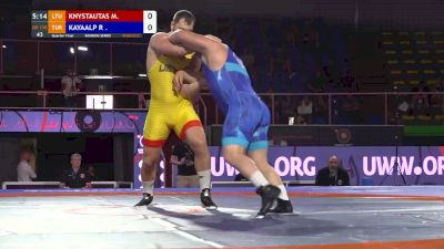 130 kg Quarterfinal - Riza Kayaalp, TUR vs Mantas Knystautas, LTU