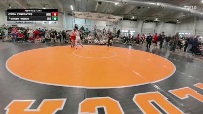 285 lbs Champ. Round 2 - Owen Cervantes, Montrose vs Brody Vondy, Severance