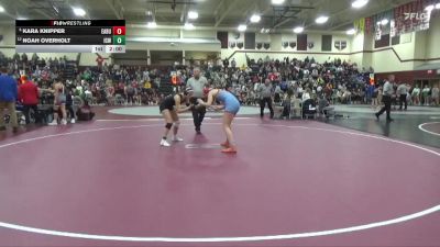 135 lbs Round 3 - Kara Knipper, East Buchanan vs Noah Overholt, Iowa City West