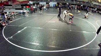 73 lbs Semifinal - Mackenzie Williamson, Nebraska Wrestling Academy vs Emery Neiman, Ogallala Youth Wrestling Club