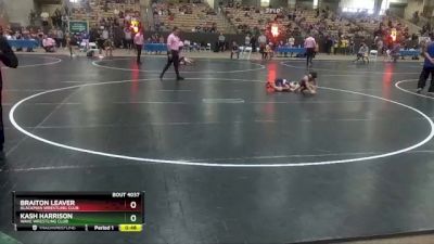 65 lbs Semifinal - Kash Harrison, Wave Wrestling Club vs Braiton Leaver, Blackman Wrestling Club