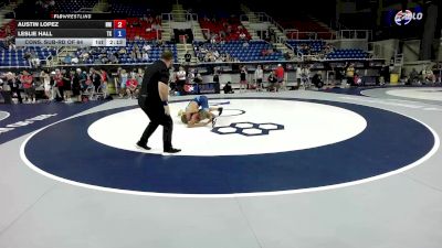 120 lbs Cons. Sub-rd Of 64 - Austin Lopez, NM vs Leslie Hall, TX