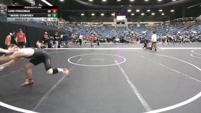 141 lbs Cons. Round 4 - Reese Courtney, Grand View (Iowa) vs Luke Fogleman, Grand View (Iowa)