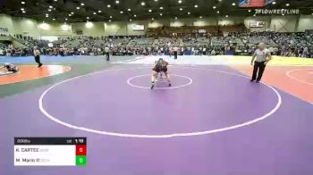 200 lbs Quarterfinal - KAYDEN CARTEE, Sunkist Kids Monster Garage vs Mark Marin III, Dethrone