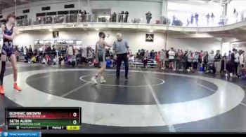 120 lbs 3rd Place Match - Seth Aubin, Hobart Wrestling Club vs Dominic Brown, Howe Wrestling School LLC