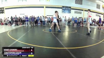 150 lbs Cons. Round 2 - Wyatt Cooksey, Bloomington South Wrestling Club vs Christopher Casler, Legends Of Gold Wrestling