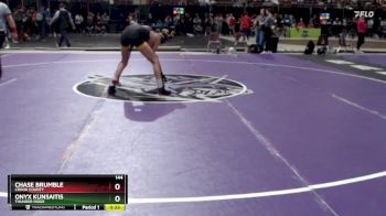 144 lbs Cons. Round 5 - Chase Brumble, Crook County vs Onyx Kunsaitis, Thunder Ridge