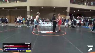 220 lbs Champ. Round 2 - Elijah Mathis, KS vs Cooper Johnson, TX