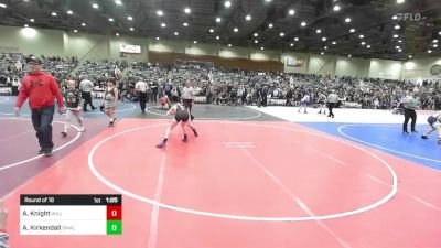 109 lbs Round Of 16 - Allaya Knight, Willits Grappling Pack vs Alivia Kirkendall, Small Town WC