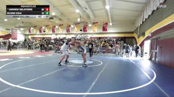 285 lbs Quarterfinal - Oliver Cole, Great Oak vs Andrew DeLaTorre, Moreno Valley
