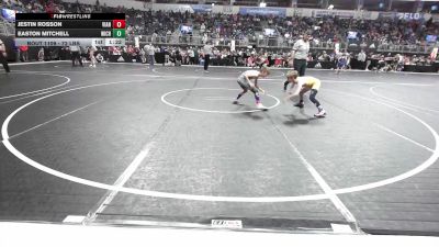 72 lbs Quarterfinal - Jestin Rosson, Vian vs Easton Mitchell, Wichita Wrestling Club