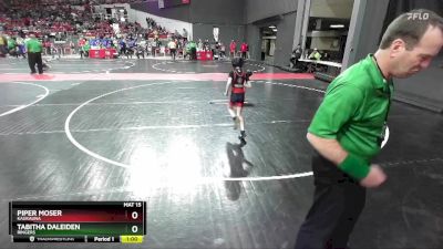 60 lbs Quarterfinal - Piper Moser, Kaukauna vs Tabitha Daleiden, Ringers