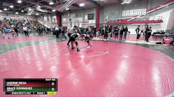 140 lbs Champ. Round 2 - Jasmine Mejia, Paloma Valley vs Grace Dominguez, Arroyo