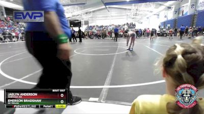 70-75 lbs Semifinal - Jaelyn Anderson, Nebraska WA vs Emerson Bradshaw, OZ Trojan