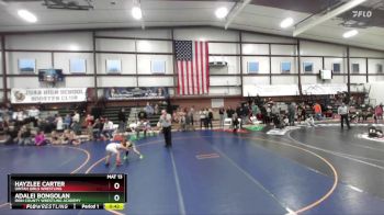 62 lbs Cons. Semi - Adalei Bongolan, Iron County Wrestling Academy vs Hayzlee Carter, Uintah Girls Wrestling