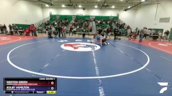 126 lbs Cons. Round 3 - Weston Green, Green River Grapplers Wrestling vs Kolby Hamilton, Evanston Elite Wrestling Club