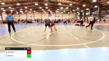 160 lbs Round Of 32 - Aaron Johnson, VT vs Zach Zboray, NY