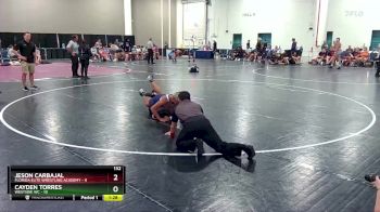 132 lbs Round 8 (10 Team) - Cayden Torres, Westsdie WC vs Jeson Carbajal, Florida Elite Wrestling Academy