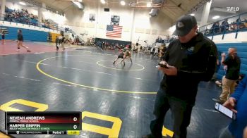 97-103 lbs Round 2 - Neveah Andrews, Powell Middle School vs Harper Griffin, Rocky Mountain Middle School