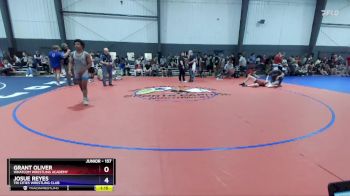 157 lbs Cons. Round 4 - Grant Oliver, Whatcom Wrestling Academy vs Josue Reyes, Tri Cities Wrestling Club