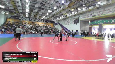 132 Boys Cons. Round 5 - Christopher Tran, Mira Mesa vs Gavin Mitchell, Madison