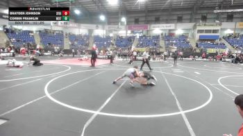 102 lbs Quarterfinal - Brayden Johnson, Steel City Reloaded WC vs Corbin Franklin, Next Level Training Academy