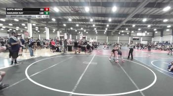 80 lbs Semifinal - Sofia Munoz, California Grapplers vs Hadleigh Ray, Lawrence Elite