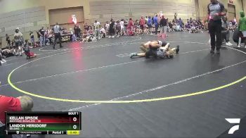 82 lbs Quarterfinals (8 Team) - Kellan Spisok, Backyard Brawlers vs Landon Mersdorf, Belding