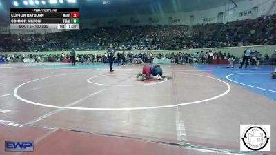 130 lbs Round Of 64 - Clifton Rayburn, Mary Golda Ross Middle School vs Connor Milton, Team Choctaw