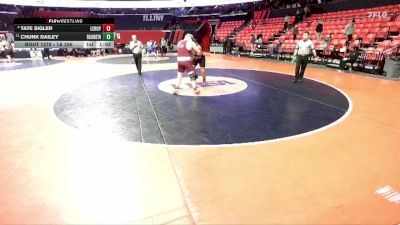 1A 285 lbs Cons. Round 2 - Chunk Dailey, Beardstown vs Tate Sigler, LeRoy