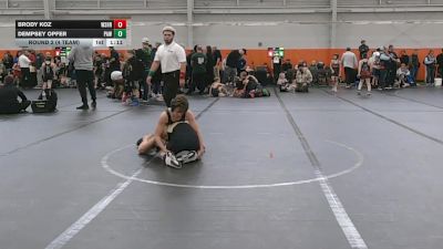 100 lbs Round 2 (4 Team) - Brody Koz, Westshore vs Dempsey Opfer, PAW