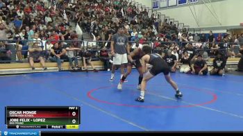 126 lbs Champ. Round 1 - Oscar Monge, Tustin High School vs Jobe Felix - Lopez, Dog Pound