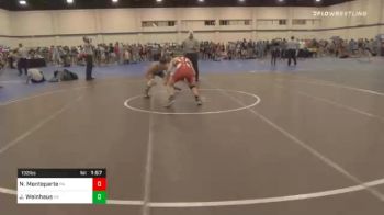 132 lbs Consolation - Nathan Monteparte, PA vs Jared Weinhaus, NY