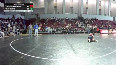 84 lbs Quarterfinal - Owen Blankenship, Virginia Patriots Wrestling vs Mac Burns, Cavalier Wrestling Club