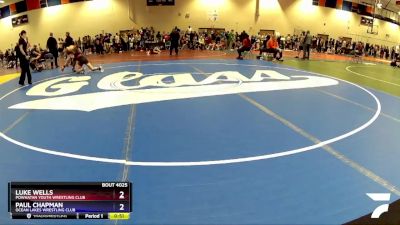 144 lbs Champ. Round 1 - Paul Chapman, Ocean Lakes Wrestling Club vs Luke Wells, Powhatan Youth Wrestling Club